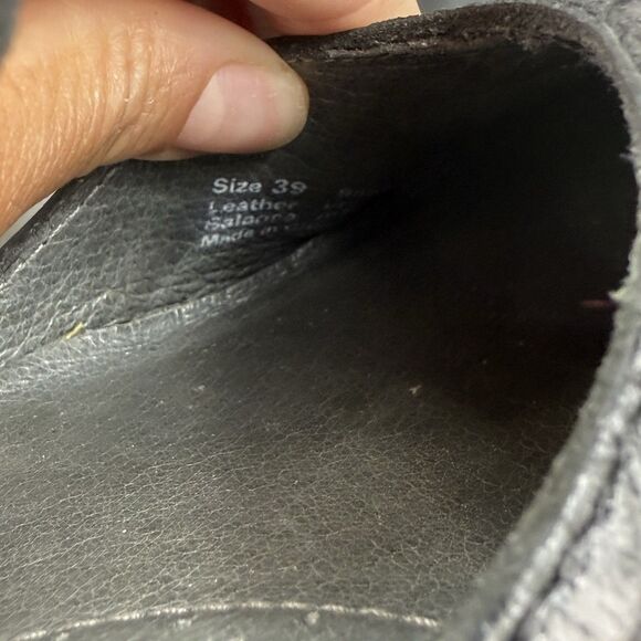 Dansko Sally Women's Size 39 -8.5/9 US Black Suede Leather Mary Jane Clogs - Picture 12 of 13